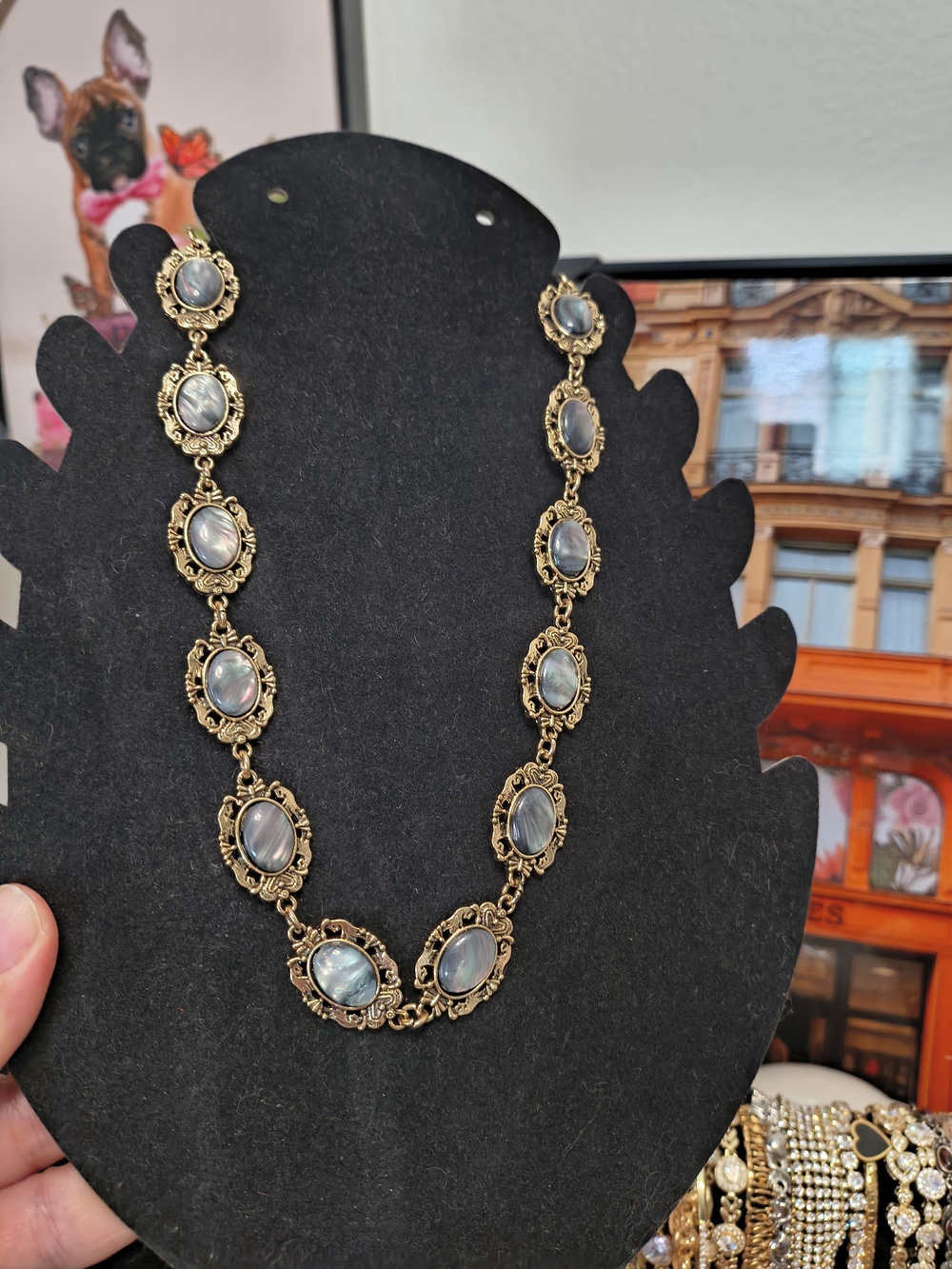 Vintage Flashy  Labradorite Necklace Stunning !